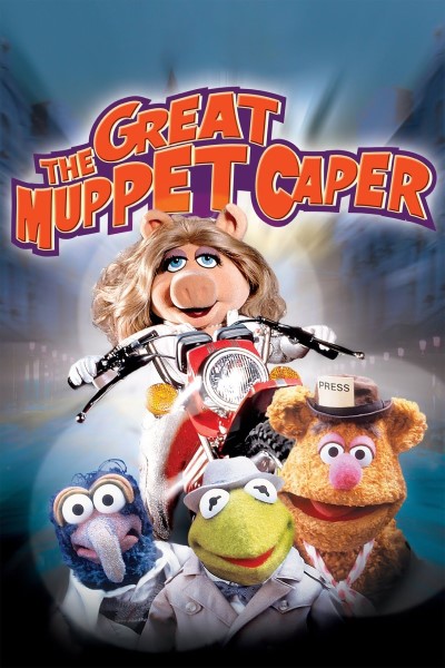 Image of the movie poster for The Great Muppet Caper. 