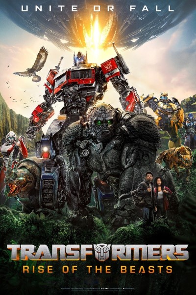 Image of the movie poster for Transformers. 