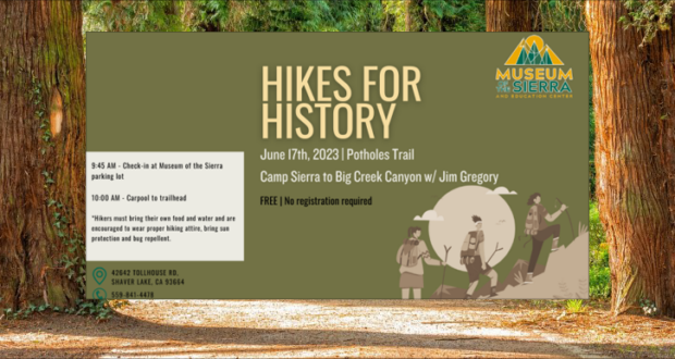 Image of the banner ad for the Hikes for History.