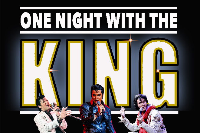 Flyer for One Night with the king concert at the Chukchansi Gold resort and casino
