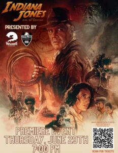 Image of the flyer for Indiana Jones.