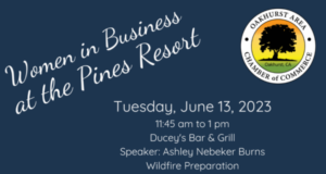Image of the banner ad for the Women in Business luncheon.
