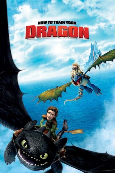 Image of the movie poster for How to Train Your Dragon. 