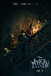 Image of the movie poster for Haunted Mansion.