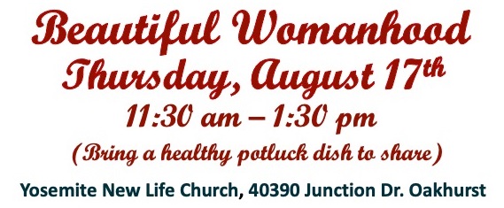 image of a flyer for the beautiful womanhood event