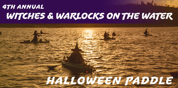image of a flyer the 4th annual witches and warlocks on the water halloween paddle