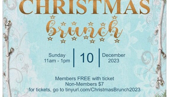 image of a flyer for the christmas brunch event at the sierra senior center