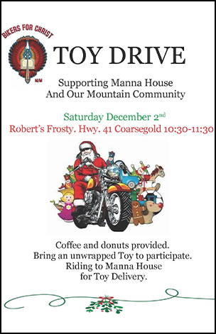 image of the bikers for christ toy drive