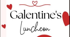 image a flyer for the Dorval estate winery galentines luncheon