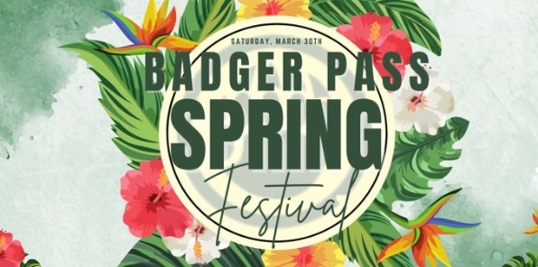 image of a flyer for the badge pass spring festival