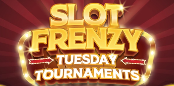 image of a flyer for the slot frenzy tuesday tournaments