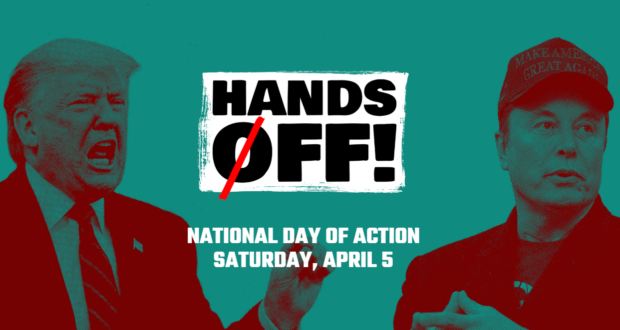Image of a flyer for hands off