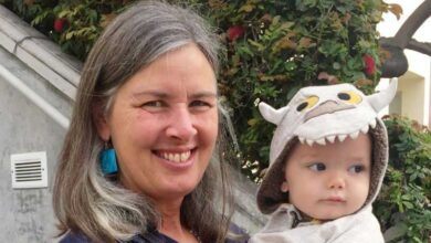 Dr. Veronica with a young patient.