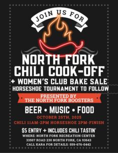 North Fork Chili cook-off flyer