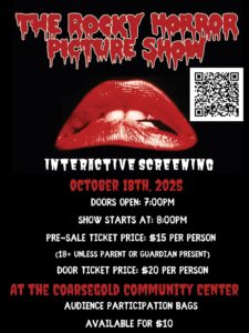 The Rocky Horror Picture Show interactive screening flyer