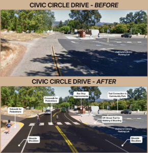 Proposed improvements to Civic Circle Drive in Oakhurst