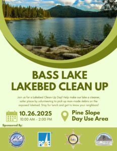Bass Lake Lakebed Clean-up Flyer