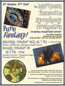 Mariposa Yosemite Symphony Orchestra Kicks Off 21st Season
