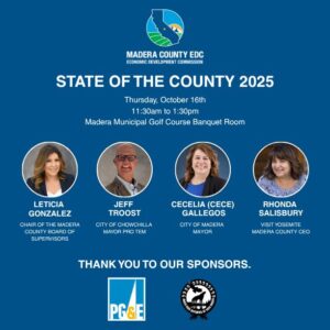 Speaker lineup for Madera County EDC State of the County event