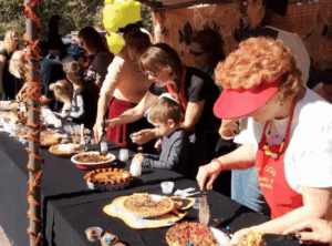 Contestants in the Pumpkin Pie Bake-Off at The Tarantula Festival