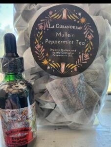 Techeetahs Mullein tincture and tea.