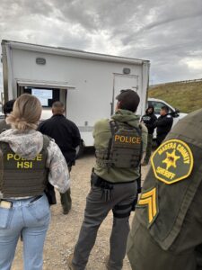 Madera County Sheriff’s Detectives, alongside the Central California Internet Crimes Against Children (ICAC) Task Force and Homeland Security Investigations members prepare to serve a search warrant