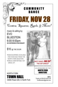 Community Dance Tonight, November 28 At North Fork Town Hall