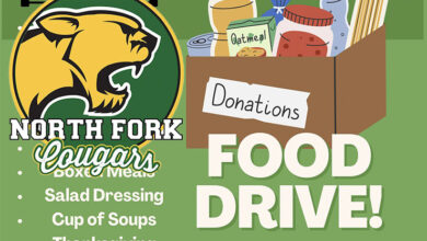 North Fork Elementary food drive