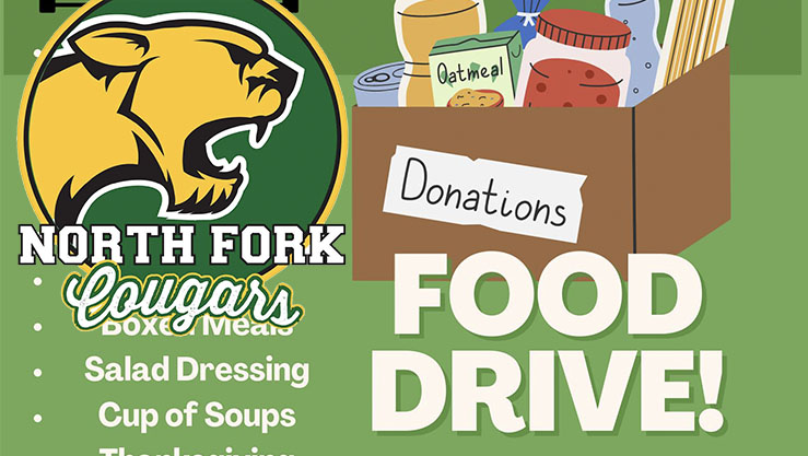 North Fork Elementary food drive