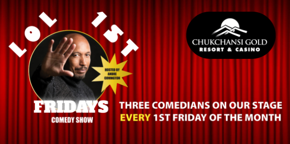 Image of a flyer for LOL comedy show at chukchansi