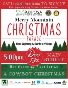 Annual Mariposa Merry Mountain Christmas Parade & More