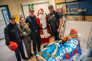 First Responders Escort Santa to Valley Children’s Hospital