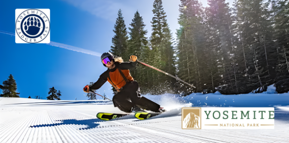 Image of a flyer for downhill skiing at badger pass