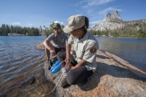 Ranger Collects Yosemite Water