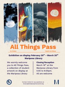 All Things Pass Art Exhibit Flyer