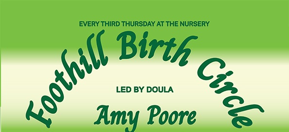 Image of a flyer for foothill birth circle