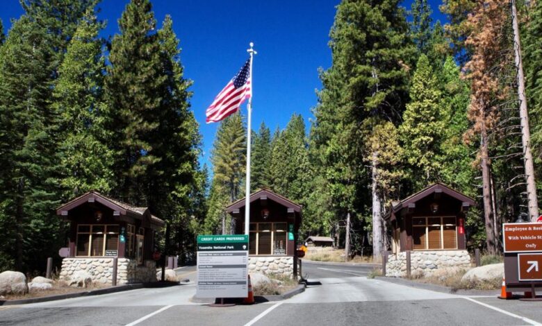 Yosemite National Park's South Gate Entrance
