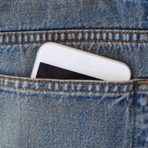 Cell phone in pocket
