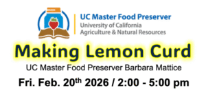 Image of a flyer to make lemon curd