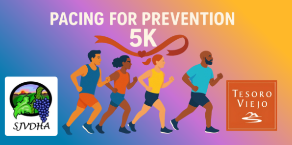 Image of a flyer for pacing for prevention 5k event