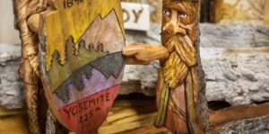 Image of a flyer for the oakhurst woodcarvers rendezvous