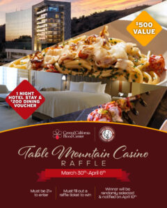 CCBC Spring Break Table Mountain Getaway Raffle