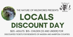 Image of a flyer for locals discount at nature of wildworks