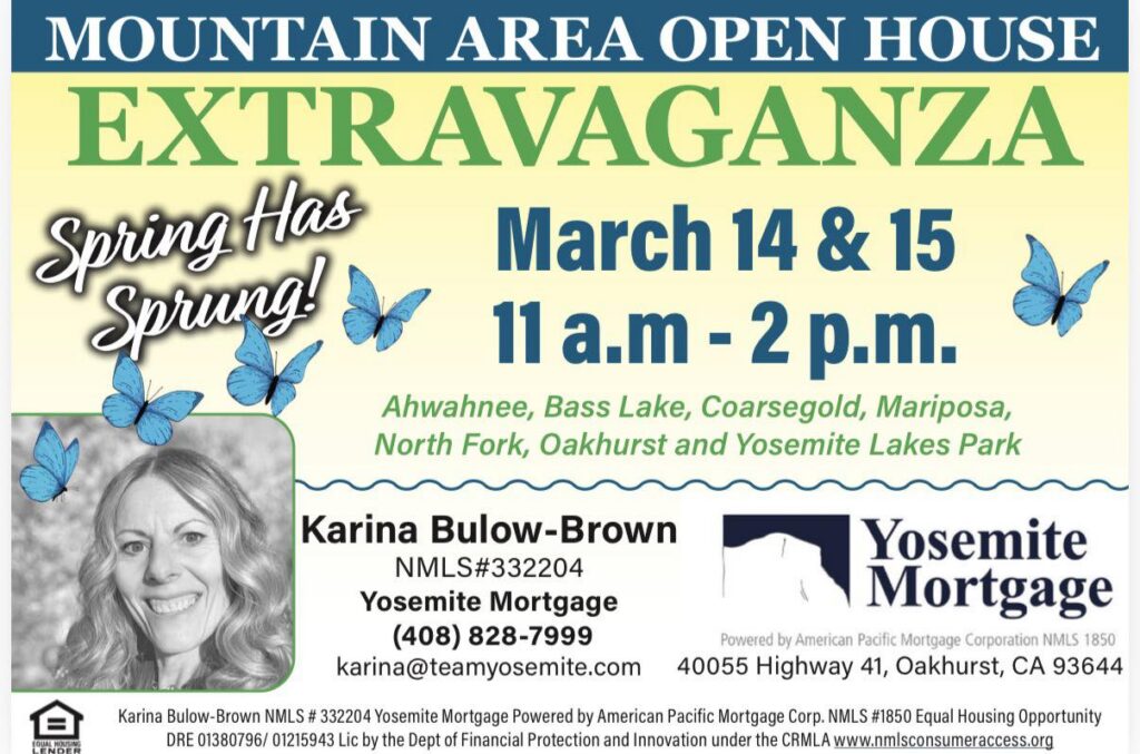 Mountain Area Open House Extravaganza Invites Buyers to Explore Sierra Foothill Homes