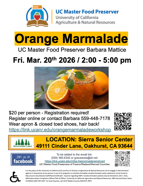 Image of a flyer for orange marmalade event