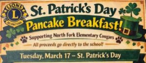 St. Patrick's Day Pancake Breakfast