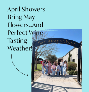 Image of a flyer for san Joaquin wine tasting