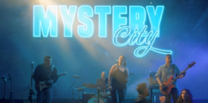 Image of a flyer for the band Mystery city