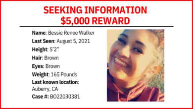 Photo of FCSO reward info for Bessie Walker.