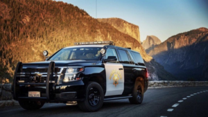 Photo of CHP vehicle in Yosemite National Park.